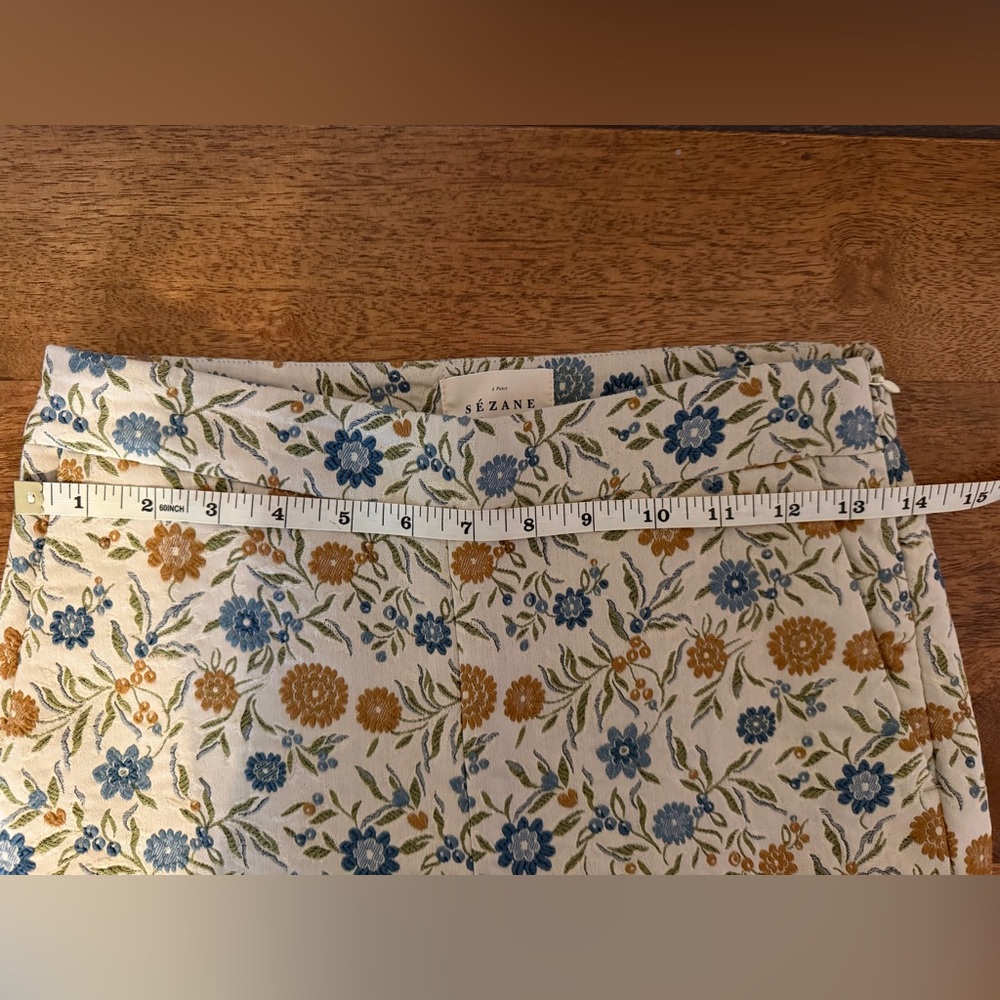Sezane Clara Trousers Seasonal Flowers Floral Print Pants - Picture 12 of 12